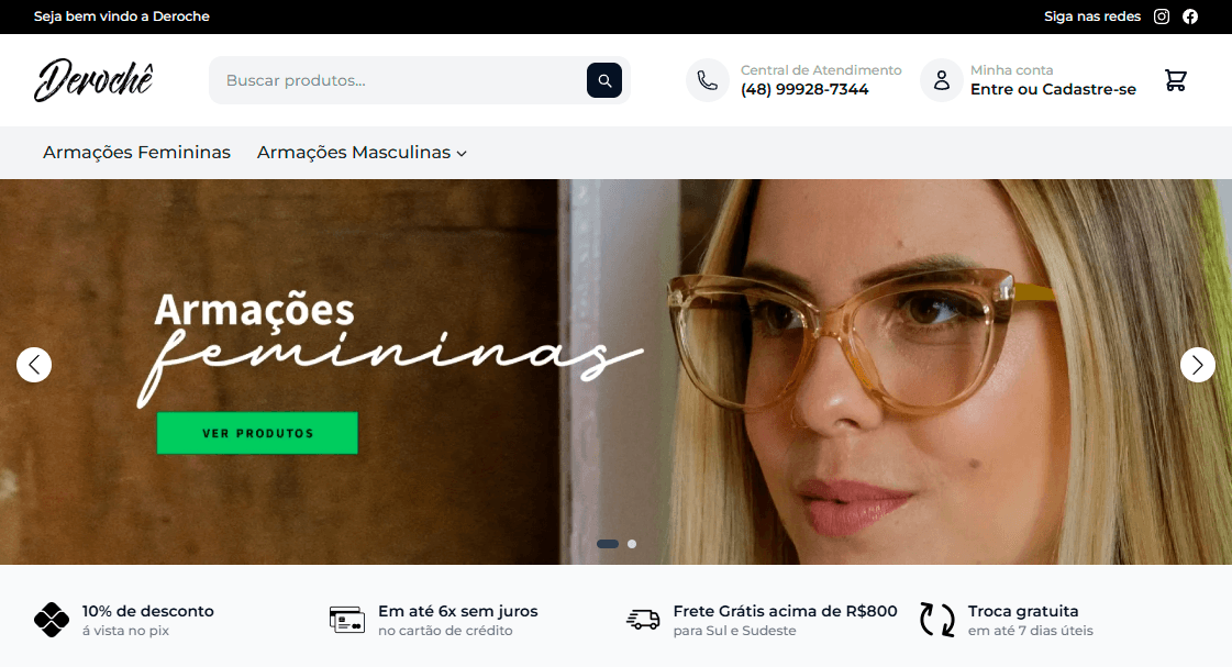 Painel administrativo da Vitry