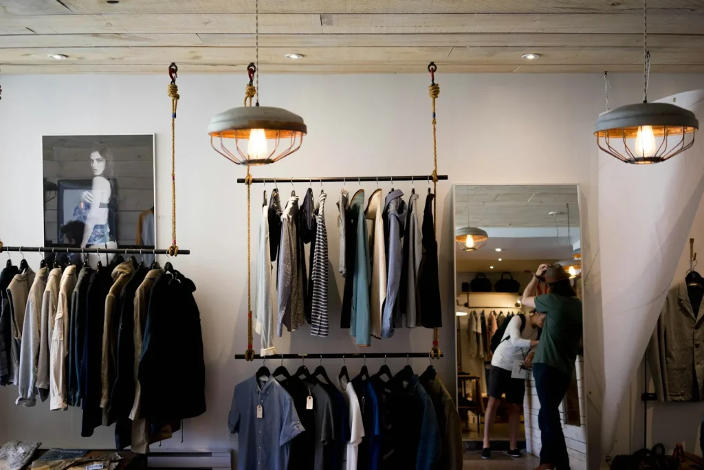 vitrine de loja de roupas